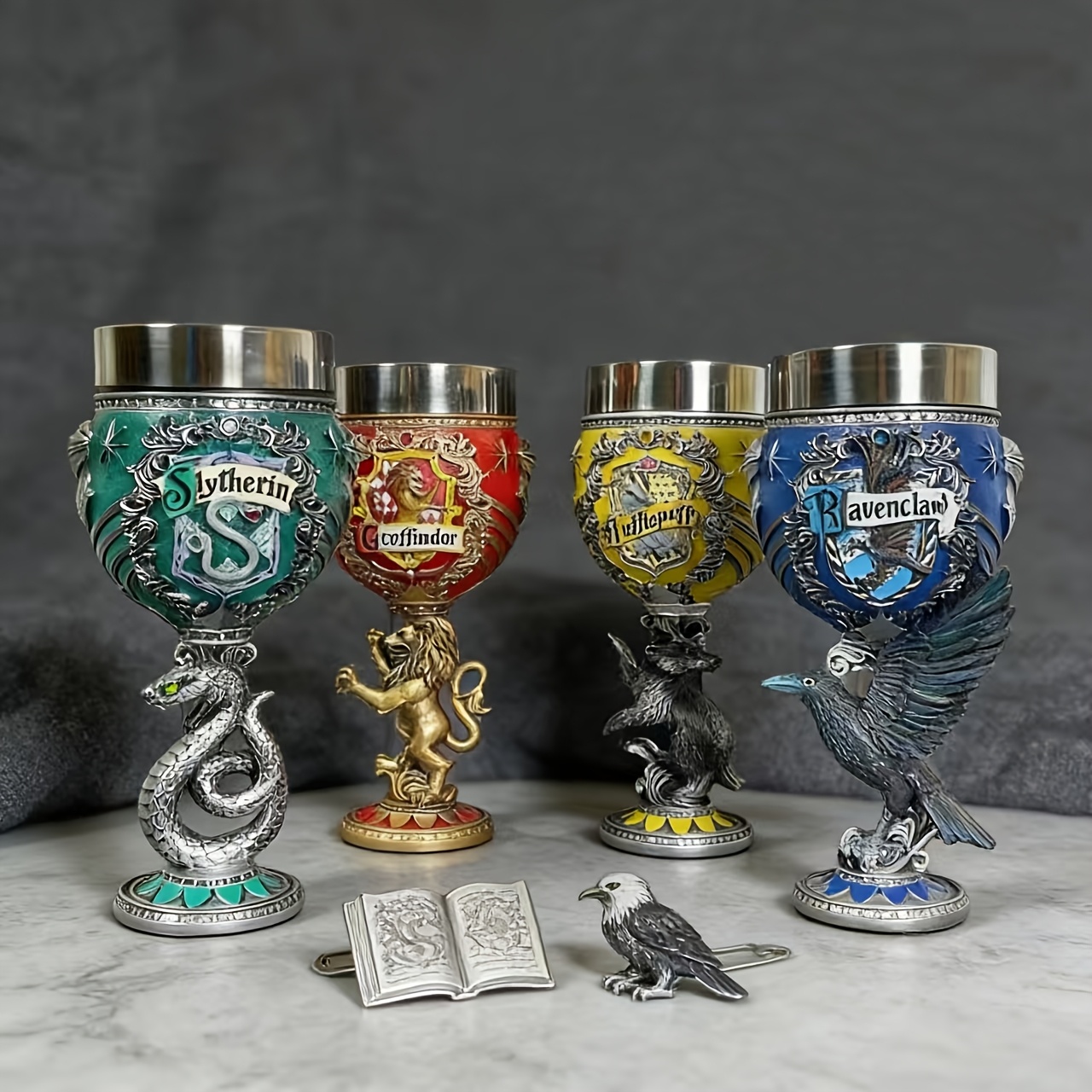 Gobelet Harry Potter Inox – Coupe Médiévale Maisons Poudlard – Image 3