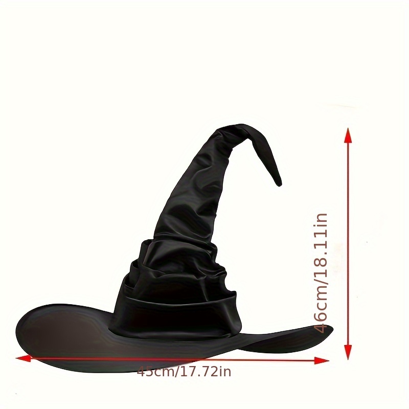 Chapeau de Sorcière Plissé pour Femme – Image 2