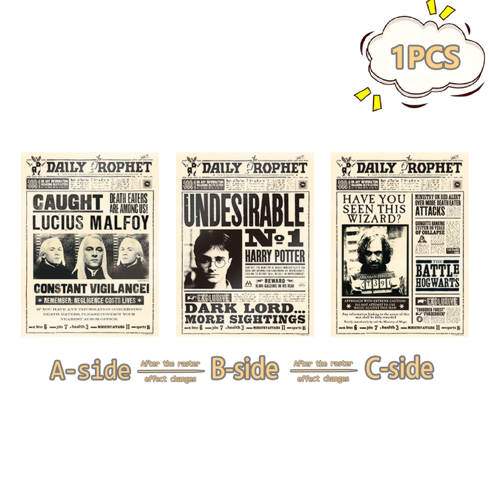 Affiche Daily Prophet Harry Potter 2D – Image 3